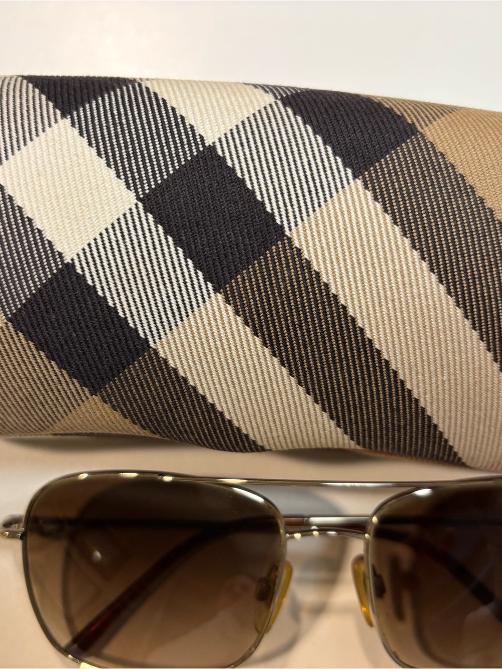 Burberry Men’s Toiletry Bag in Signature Check - Brown/Black/Cream